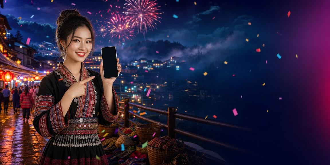 Không gian casino di động tại lễ hội Sapa sôi động